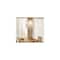 Hello Honey® Marina Small Round Gold Metal & Natural Capiz Chandelier Style Pendant Ceiling Light